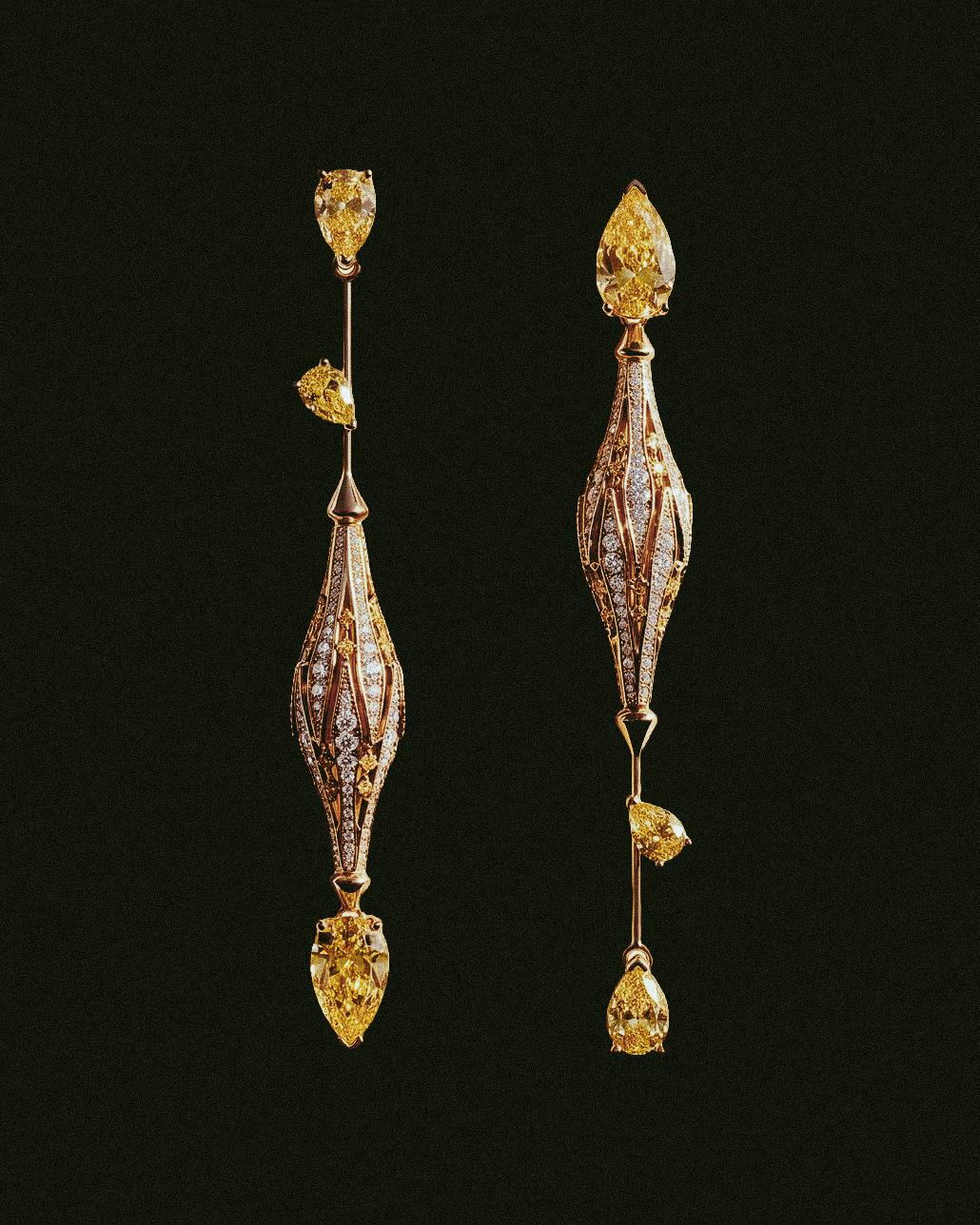 Pear Yellow Diamond Drop 3