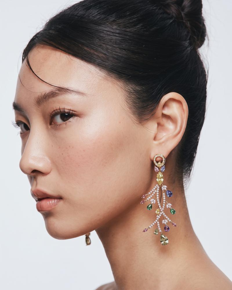 Marquise Yellow Gem Spray