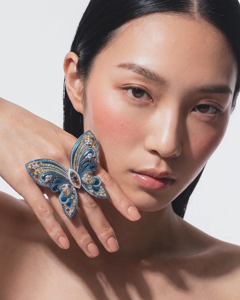 Papillon Bleu Ring
